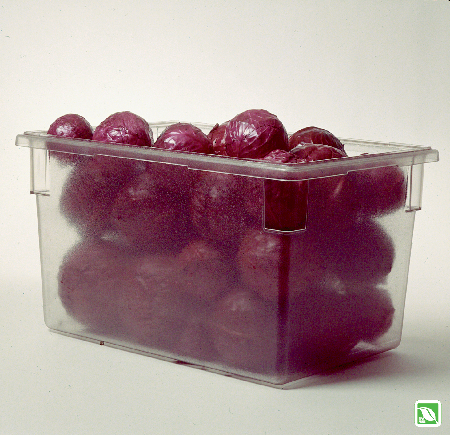 The Rubbermaid Commercial Food Storage Tote/Box is a durable, versatile and sized to fit into existing racks and counters.