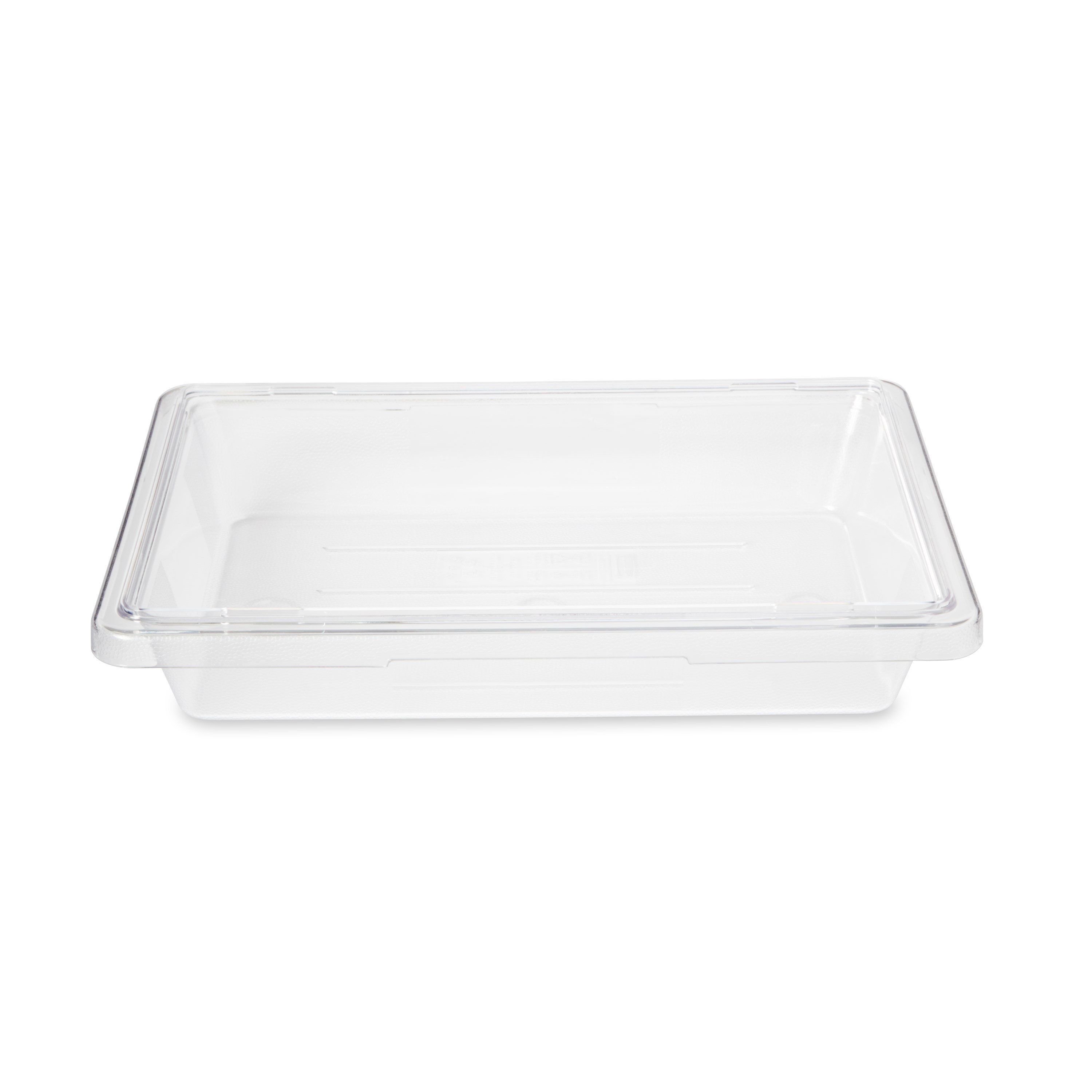 Hộp đựng thực phẩm thương mại Rubbermaid có thể được sử dụng để bảo quản hoặc phục vụ thực phẩm.