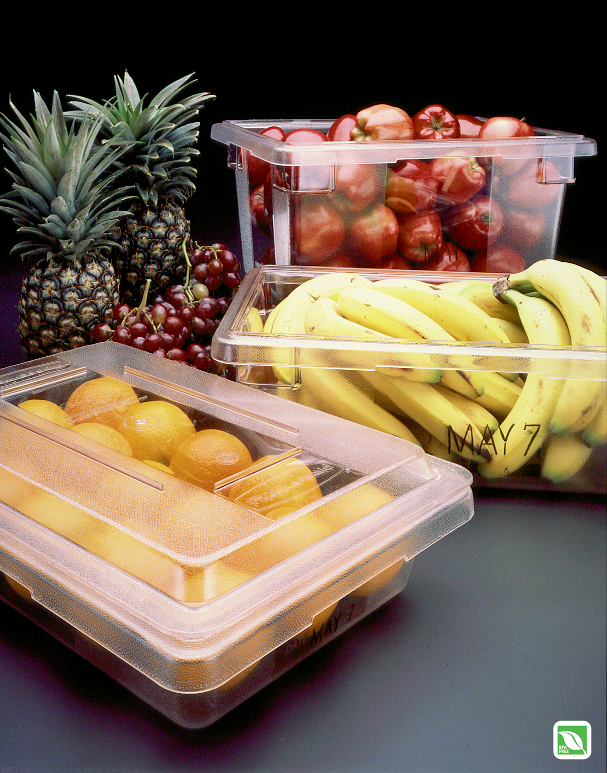The Rubbermaid Commercial Food Storage Tote/Box is a durable, versatile and sized to fit into existing racks and counters.