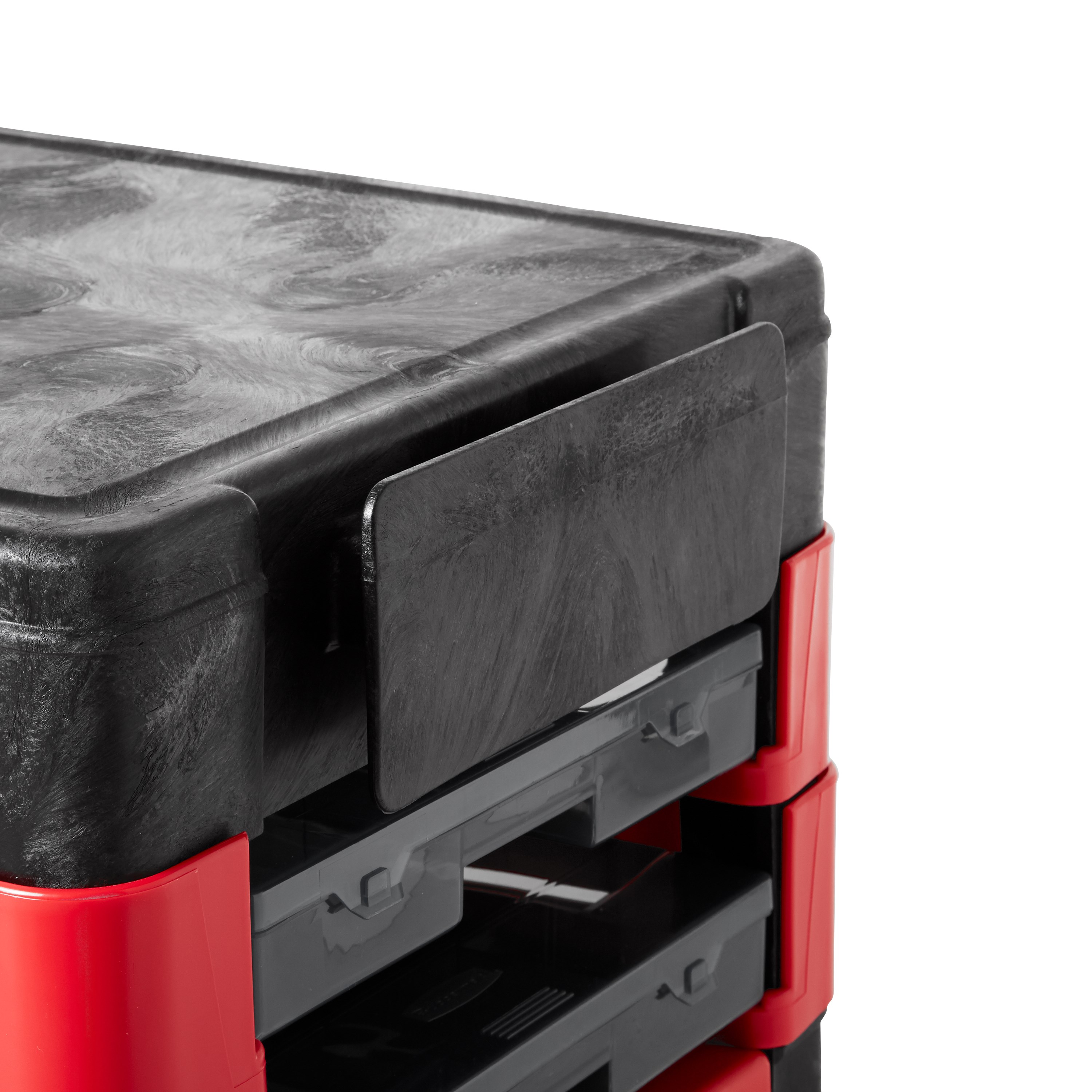 Trades Cart with 5" Casters moves productivity right to the worksite as a complete tool storage and mobile workbench system.