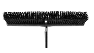 Heavy Duty Sweep Push Broom 1861212 Executive 24" is designed to pick up the finest debris.