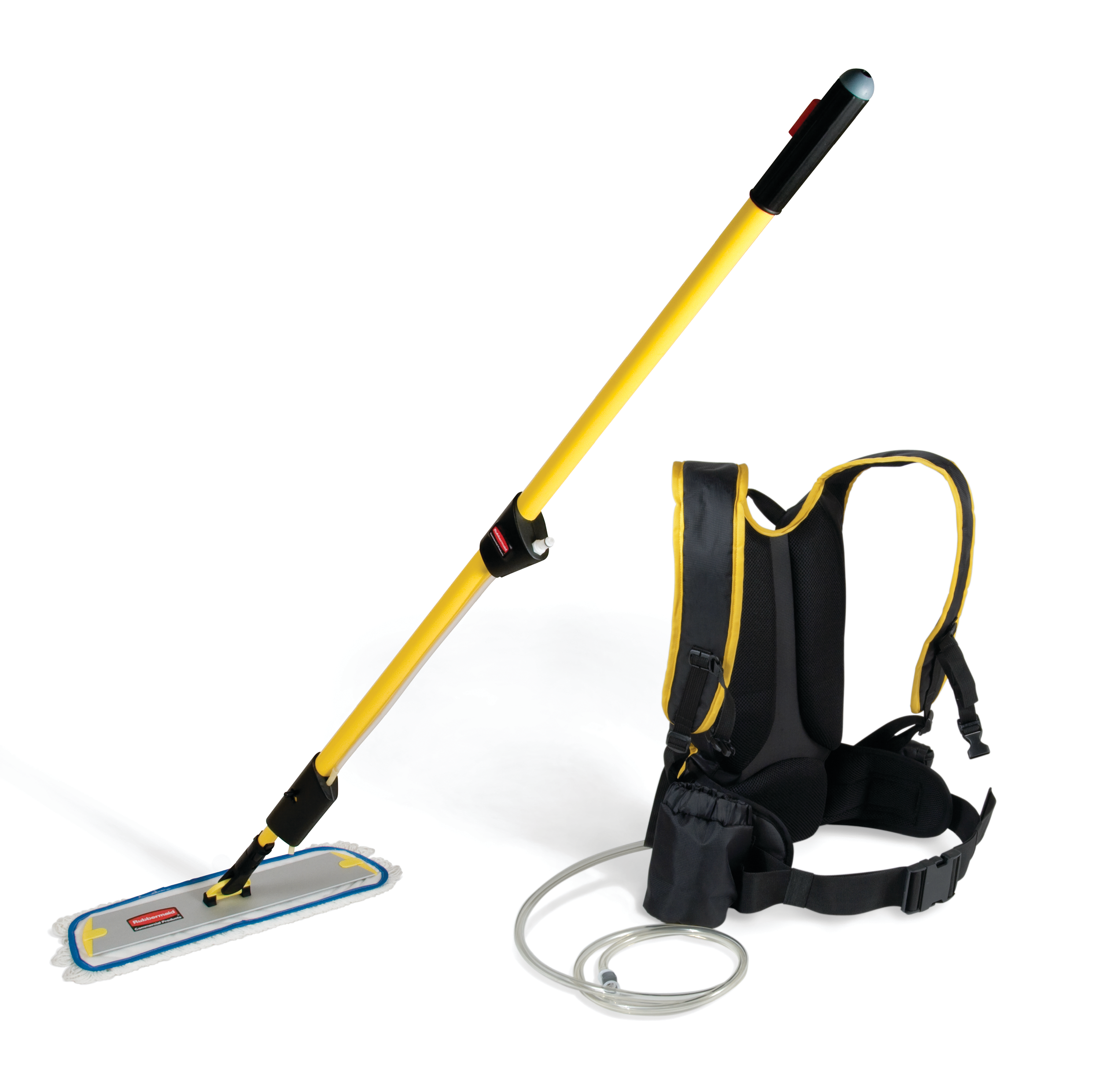 FLOW™ Microfiber Flat Mop Finish Kit, Yellow | Rubbermaid Co