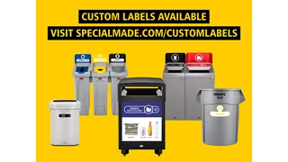 Configure™ with Rain Hood Decorative Waste Containers make it easy to recycle in any environment with recycling labels that visually display each waste stream. The rain hood offers added protection again outdoor elements, rain or shine.