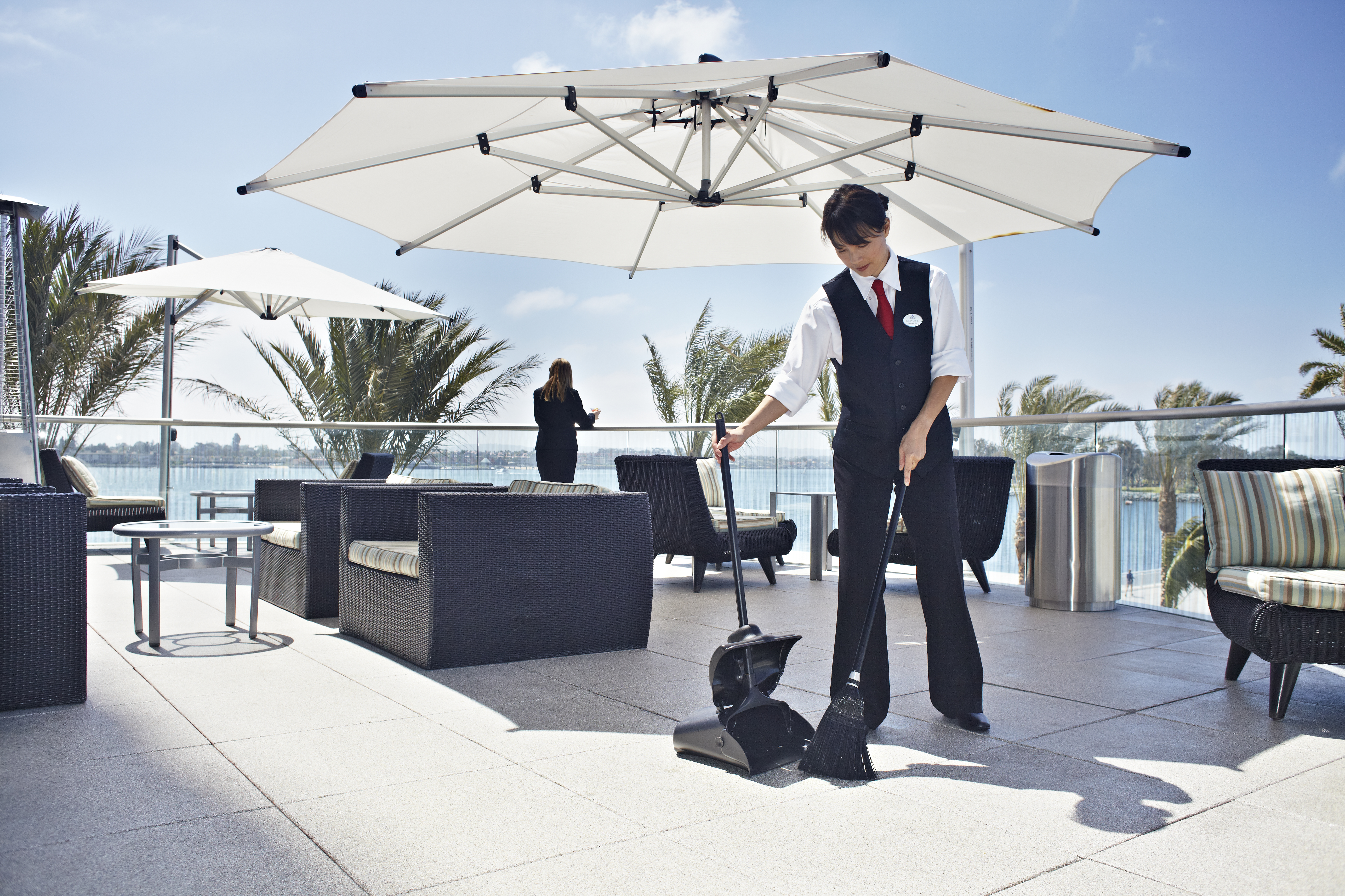 Lobby Pro® Dust Pan With Cover | Executive Series™ Lobby Pro